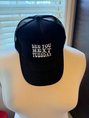 See You Next Tuesday Black Trucker Hat